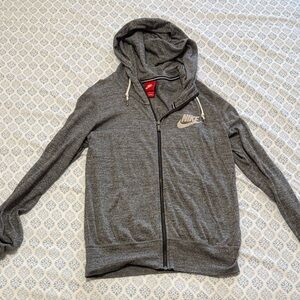 Nike Heather Gray Full-Zip Hoodie